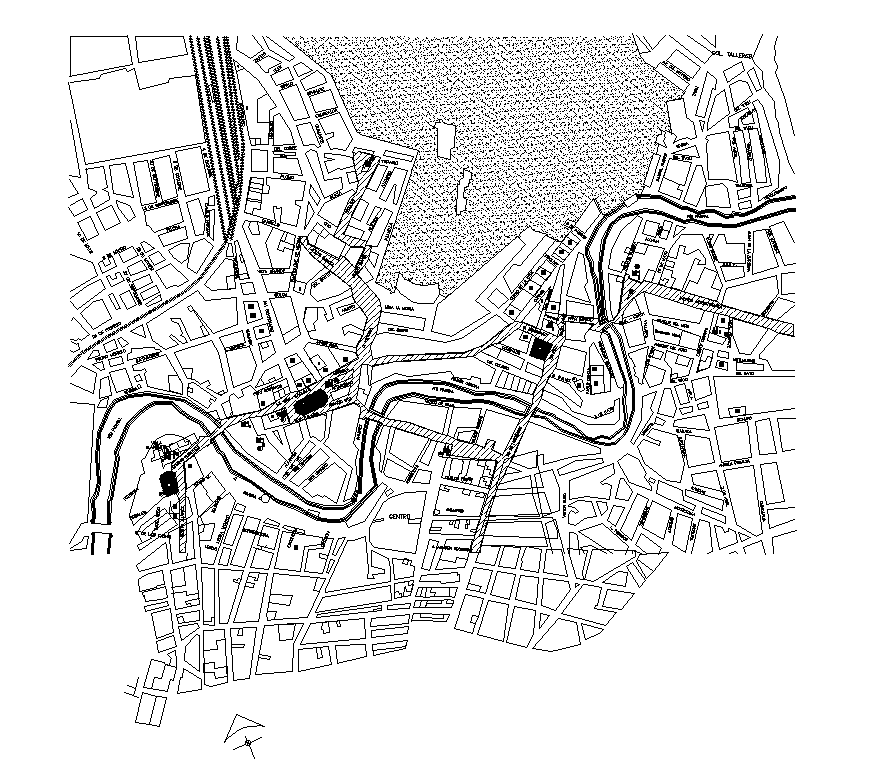 Detail area plan layout autocad file - Cadbull