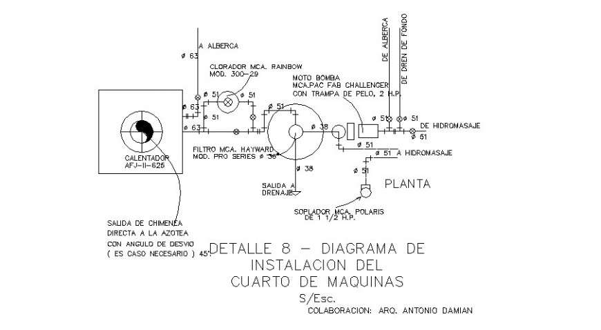 Detail drawing of installation diaphragm autocad file - Cadbull