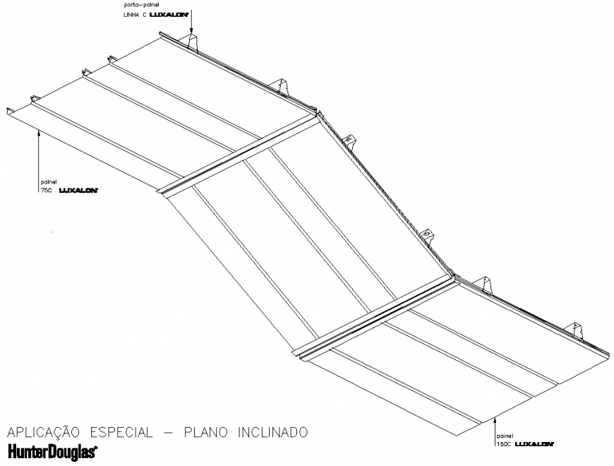 Detail inclined plane section layout file - Cadbull