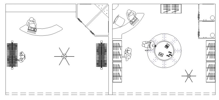 Detail of cloth shop planning layout file - Cadbull