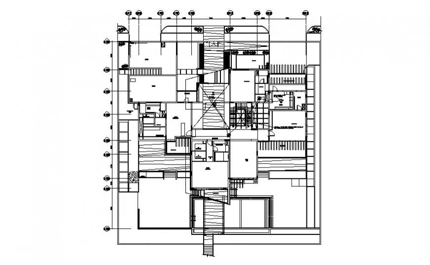 Detail of first floor electrical house autocad file - Cadbull