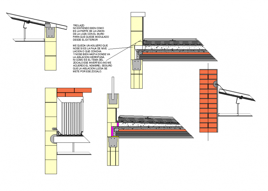 Detail Wall Section 3d Model Layout Autocad File Cadbull 3192