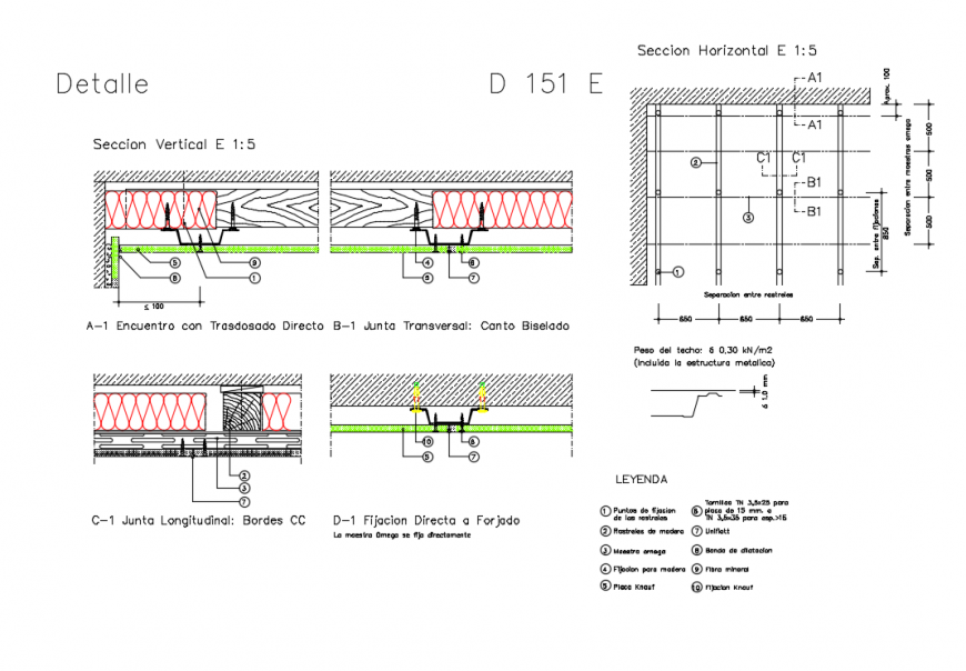 Details Of American False Suspended Ceiling Structure Details Dwg File Cadbull
