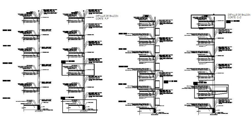 Different Wall Section Detail 2d View Layout Autocad File Cadbull 8177