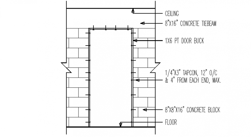 Door installation details drawings 2d view elevation CAD blocks dwg ...