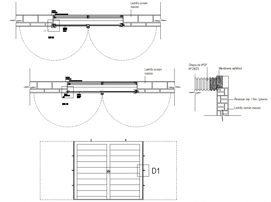 Door Plan Elevation And Section Detail Dwg File Cadbull