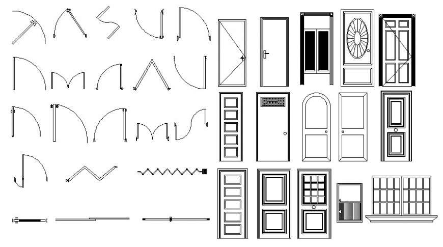 Door Cad Block Dwg File Free Download Cadbull Images And Photos Finder