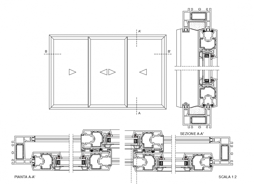 Drainage sliding pvc pipe sectional structure details dwg file - Cadbull