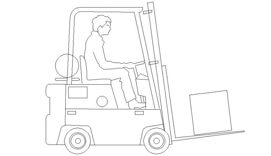 trolley drawing autocad