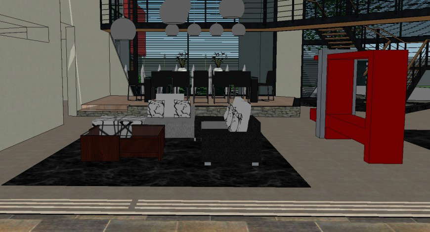 drawing room 3d model