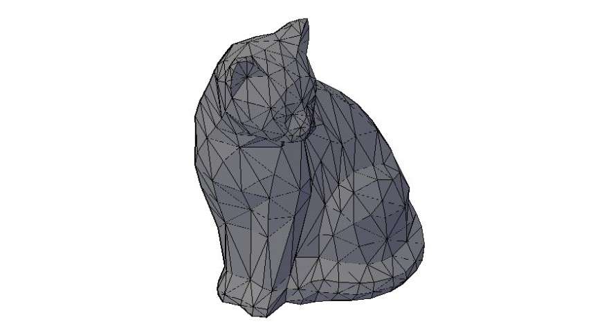 Drawings details 3d model of cat pet animal units autocad file - Cadbull
