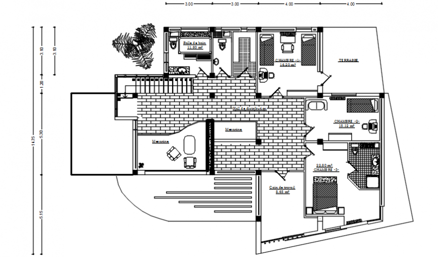 Drawings of house layout floor plan dwg autocad software file - Cadbull