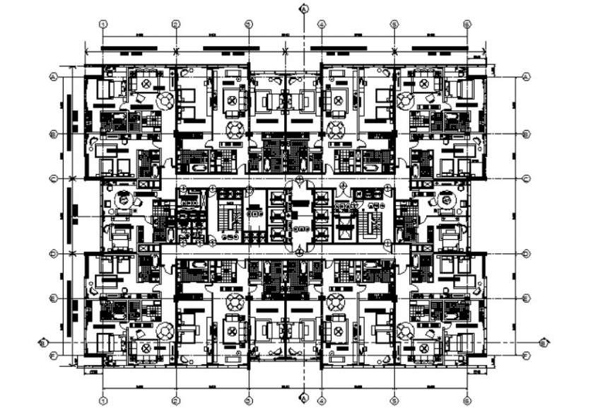 Drawings of housing apartment 2d view plan autocad software file - Cadbull