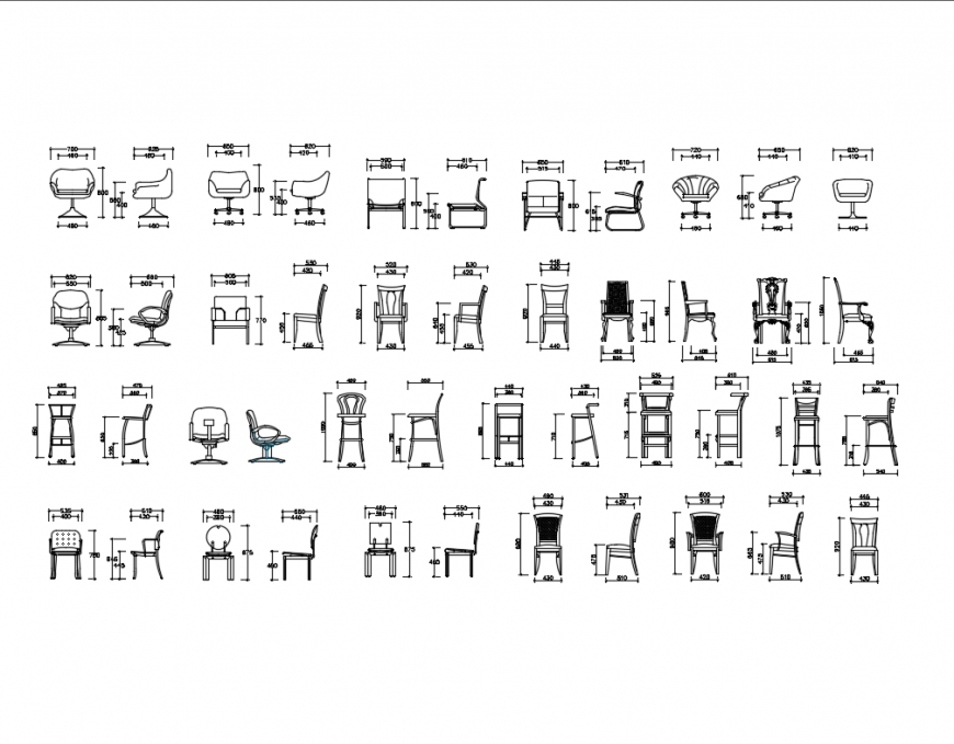 Cafe Chair Autocad Block : Blocks Of Tables In Autocad Download Cad