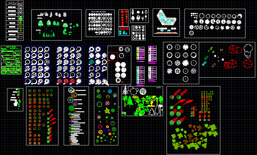 Trees blocks are given in this cad file. Download this cad file now ...