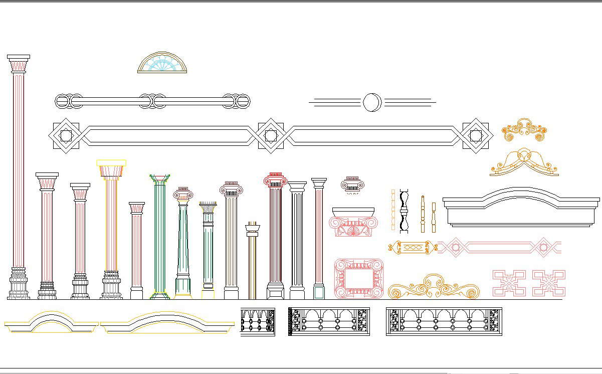 Roman Architecture Columns And Detail In Cad Cadbull   E4bf4eb80add488c6d5e123603439a5f 