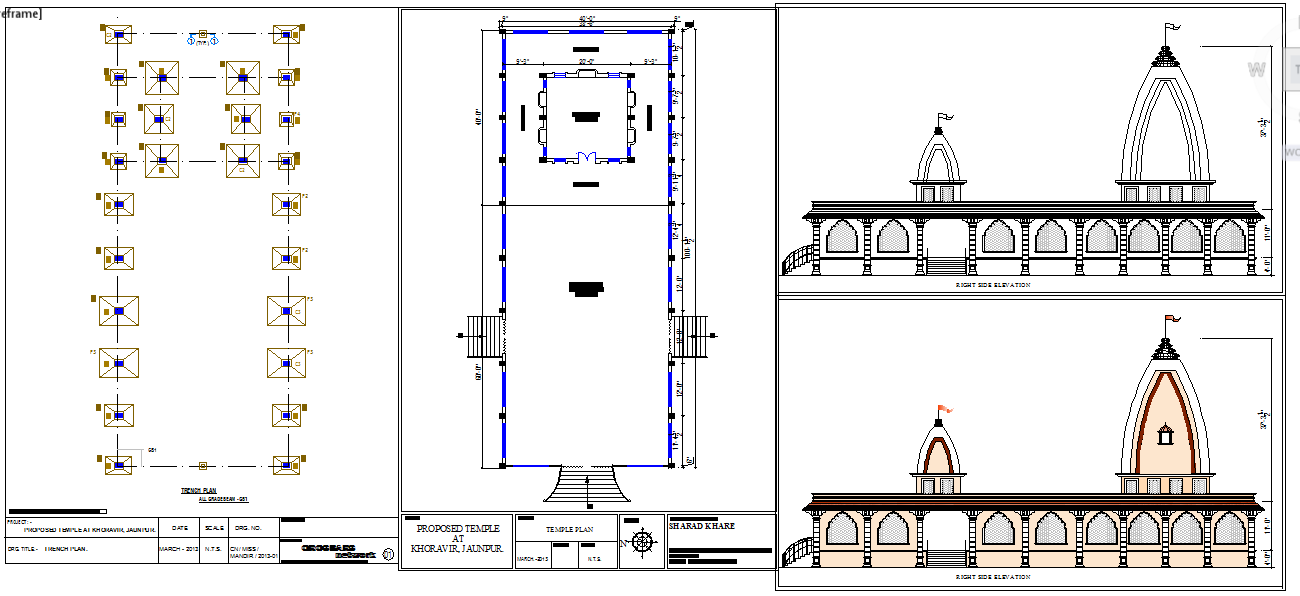 Temple Plan Detail Cadbull   E545e1071c0b7e467e61040012a92cf7 