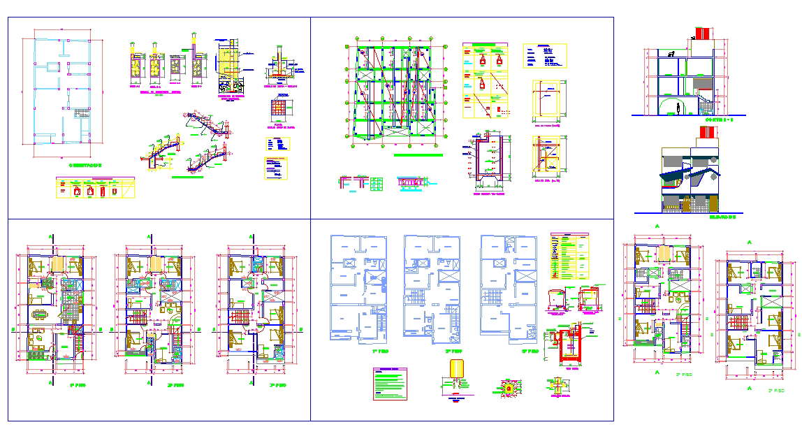 School Hostel Plan - Cadbull