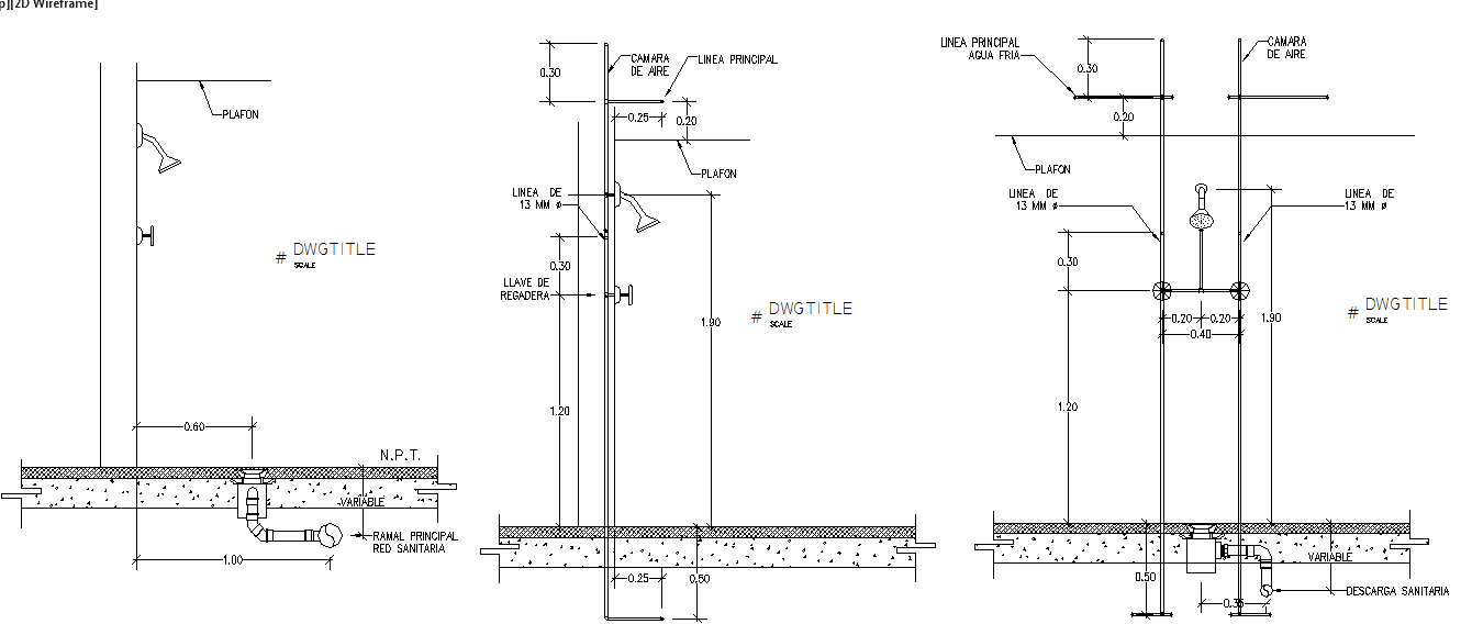 Shower installation design - Cadbull