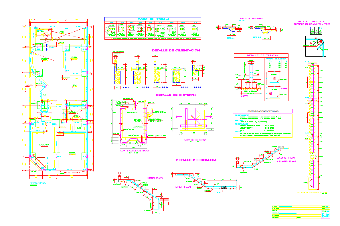 House Foundation Design - Cadbull