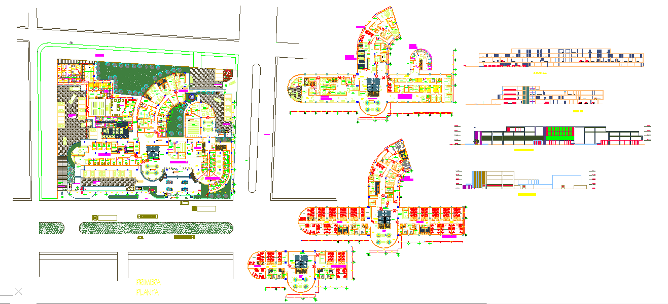 Simple Hospital design - Cadbull