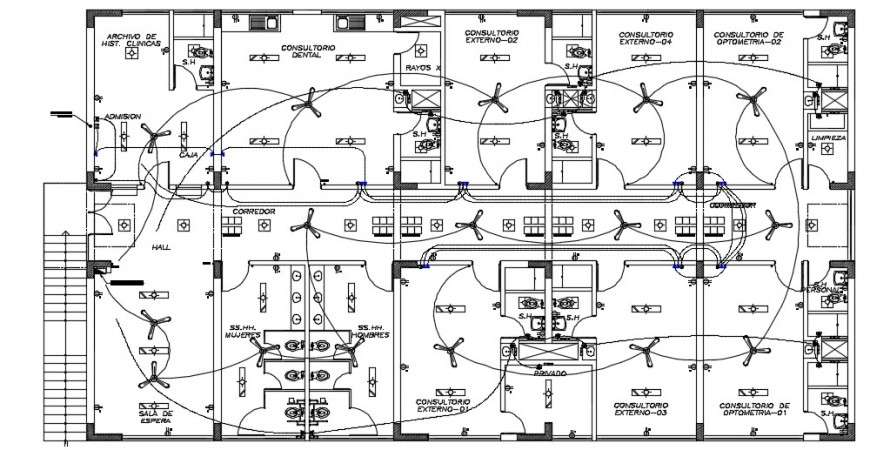 Electrical Layout Plan Detailing Of A Building Dwg File Cadbull