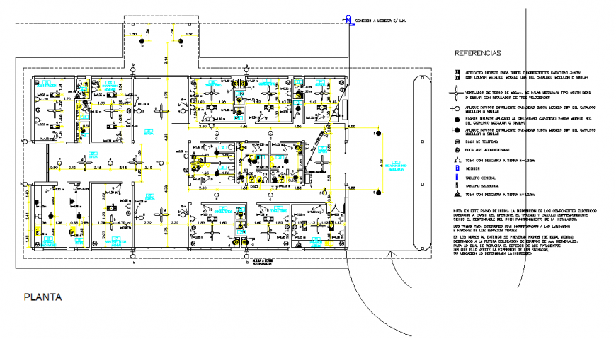 Electrical Plan Point Lay-out design - Cadbull