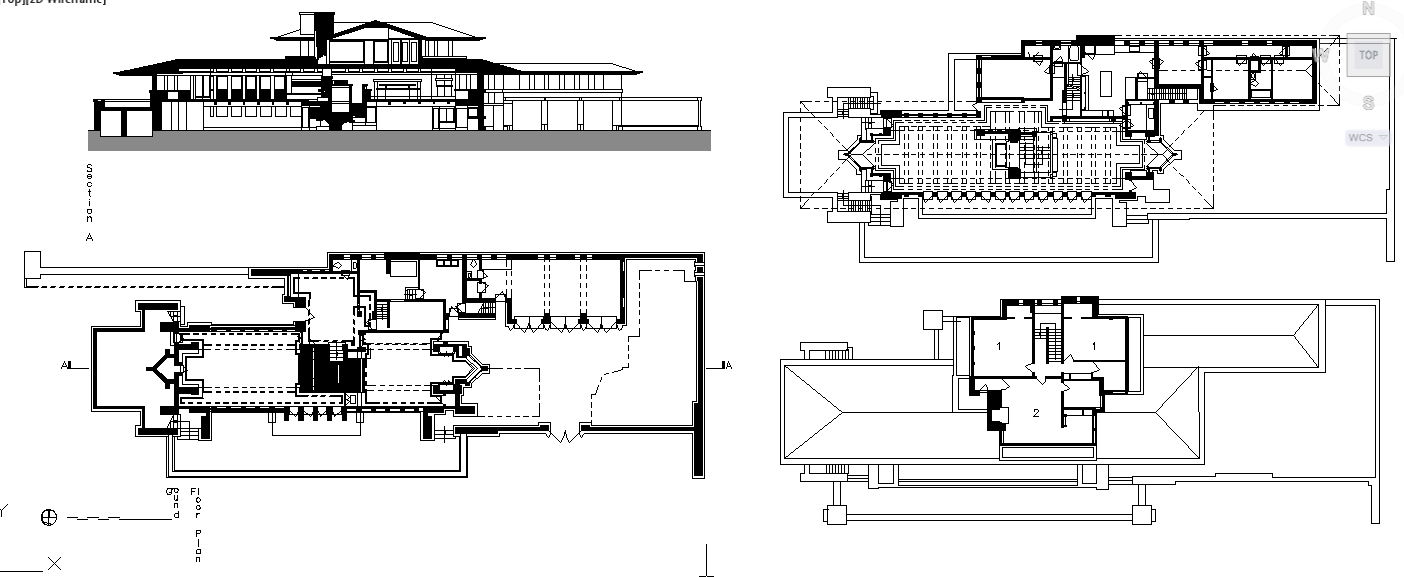 robie-house-plan-cadbull