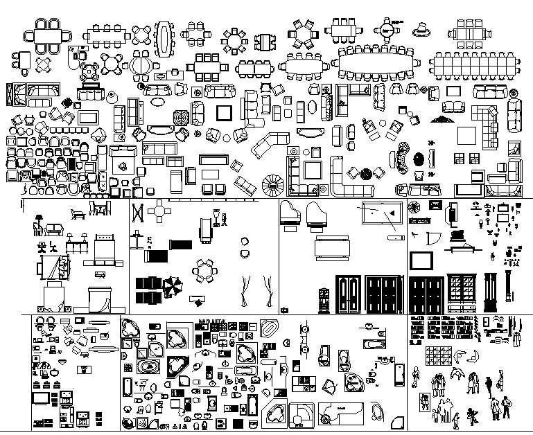 Home Appliance Blocks cad drawing is given in this cad file. Download