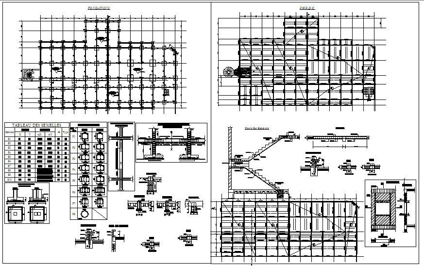 Structure Detail For Hotel - Cadbull