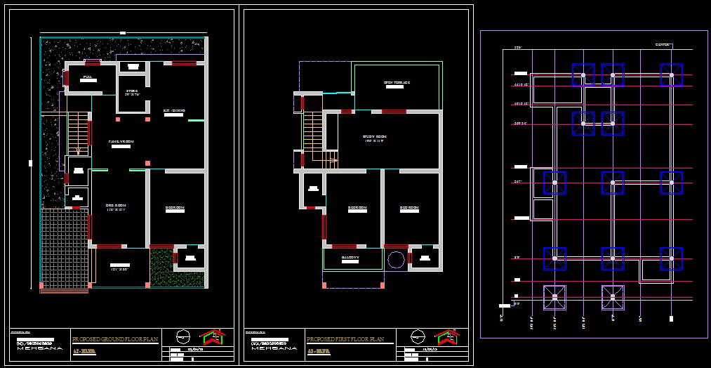 House Space Planning Floor Plan 30 X65 Dwg File Autoc - vrogue.co