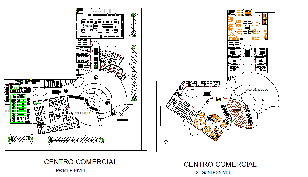 Commercial centre Design - Cadbull