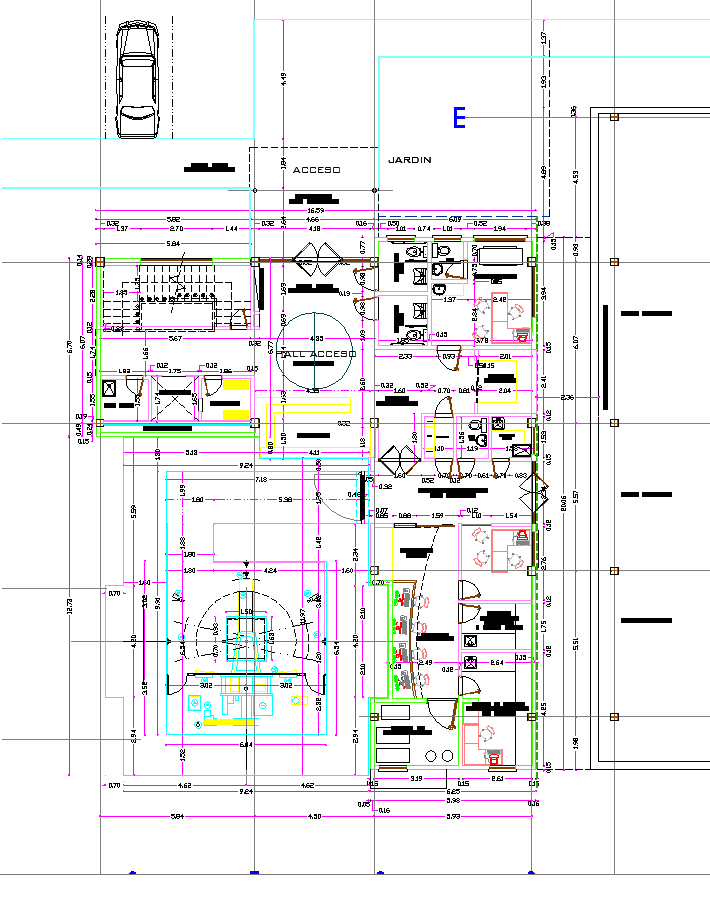 Bank interiors layout file - Cadbull