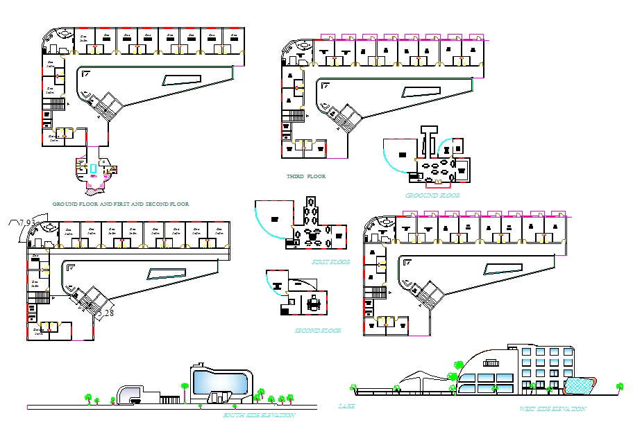 3 star hotel design plan