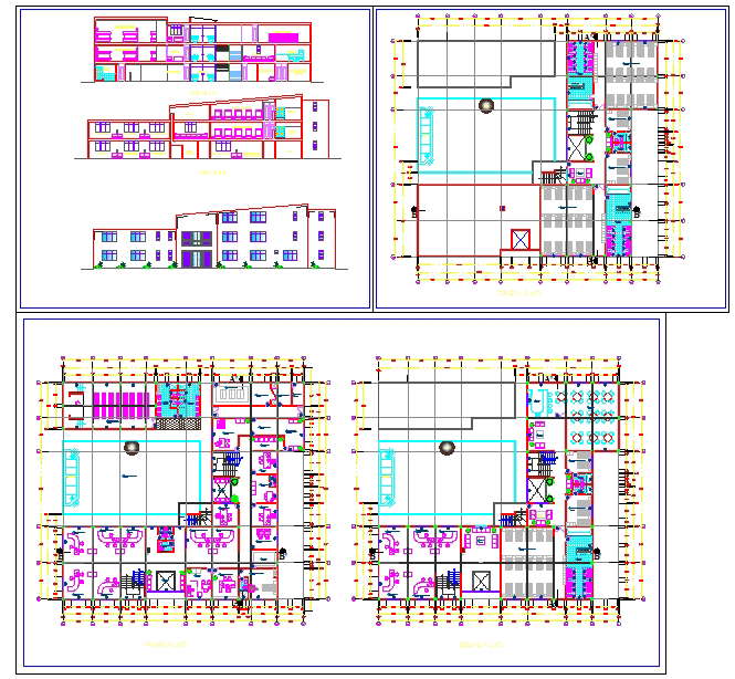 Office Detail plan - Cadbull