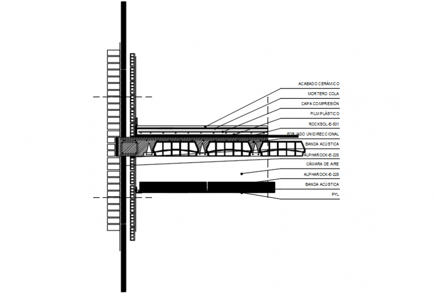 False Ceiling Constructive Structure Details Dwg File Cadbull