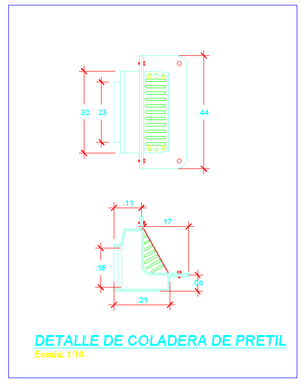 Steel parapet detail - Cadbull