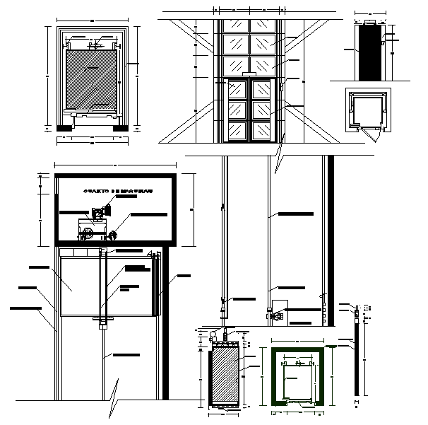 Elevator Detail - Cadbull