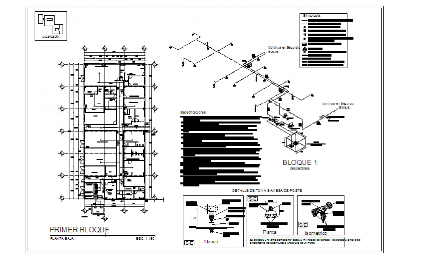 Fire Fight System Installation Design In Hospital Design Drawing Cadbull