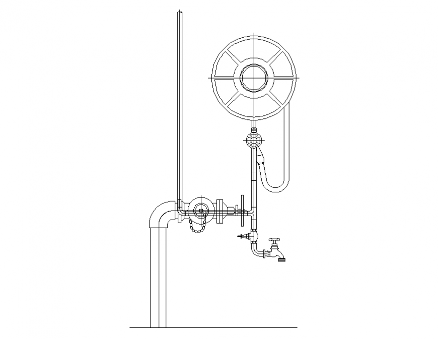 Drawing Fire Extinguisher Cad Block Download Hydrant