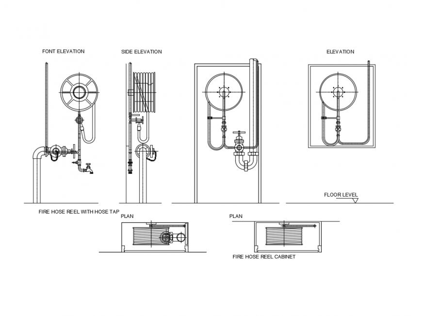Fire hydrants machine cad drawing details dwg file - Cadbull