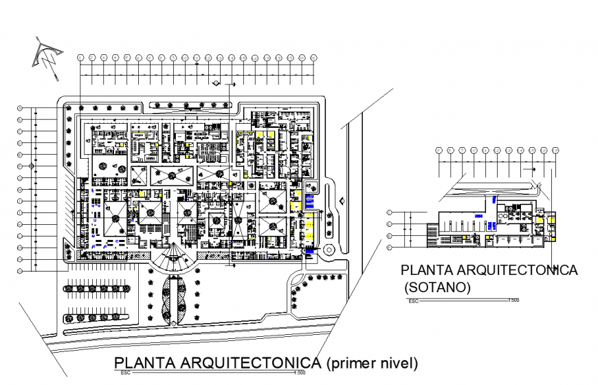First floor and second floor house planning layout file - Cadbull