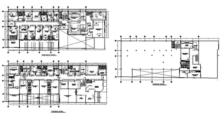 First floor to terrace floor home plan layout file - Cadbull
