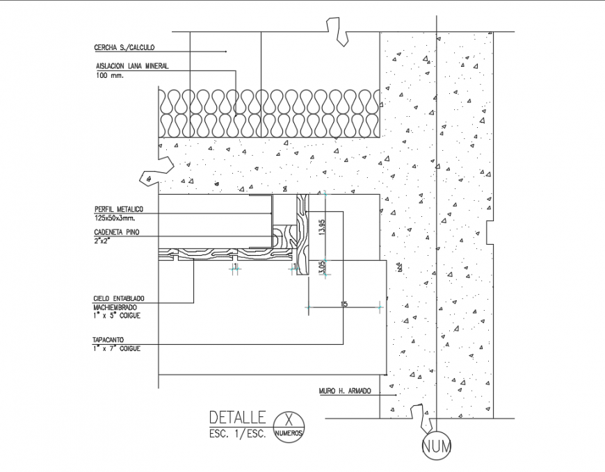 Flat False Ceiling Constructive Structure Cad Drawing Details Dwg File ...