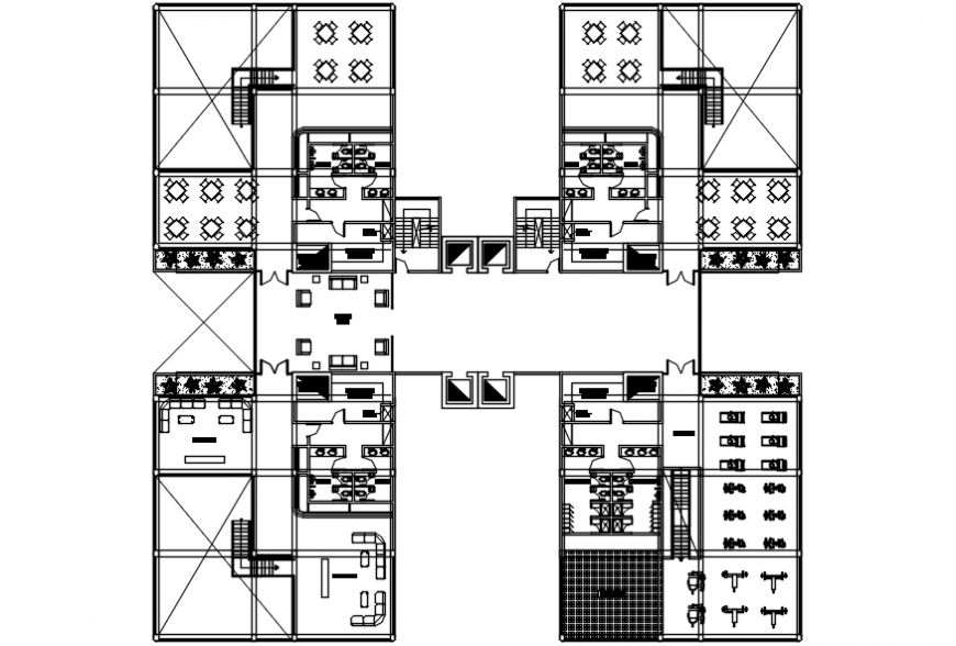 Floor plan distribution details of hotel with convention