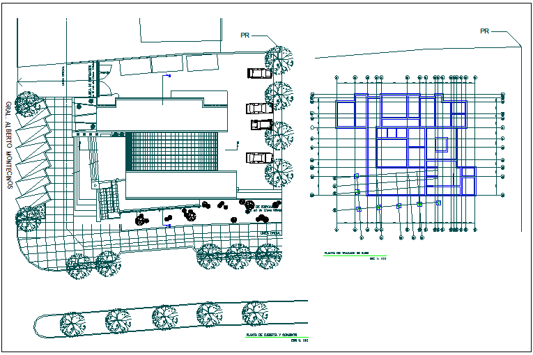 flooring and plantation layout dwg file - Cadbull