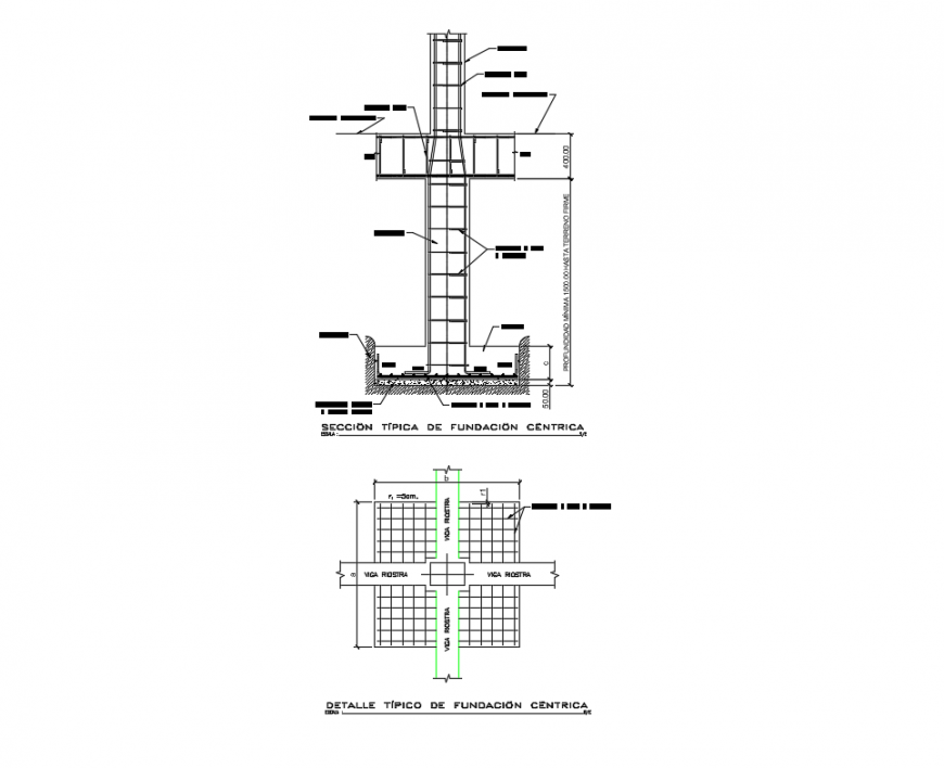 Foundation details centrist structure cad drawing details dwg file ...