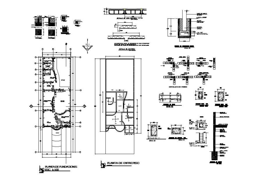 foundation-plan-layout-plan-and-structure-details-of-two-story-house-dwg-file-cadbull