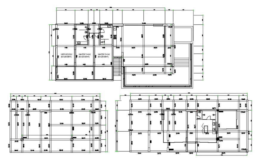 Foundation plan of building cad file - Cadbull