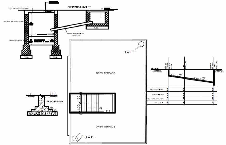 Foundation sectional detail model files - Cadbull